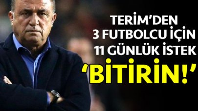 Terim'in transfer isteği: 3 futbolcuyu bitirin