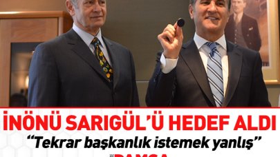 İnönü Sarıgül'ü hedef aldı: Tekrar başkanlık istemek yanlış