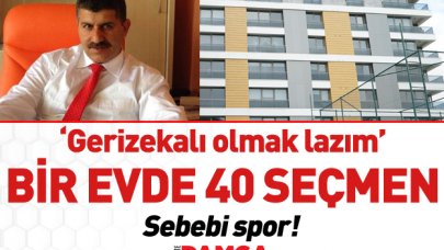 Bir dairede 40 seçmen!