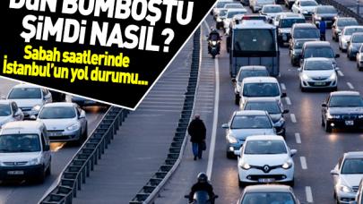 İstanbul'da yol durumu nasıl - Trafik yoğunluk haritası