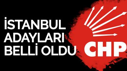 İşte CHP'nin İstanbul ilçe adayları...