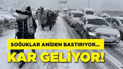 Soğuklar aniden bastırıyor! Kar kapıda...