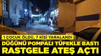 18 yaşındaki genç düğünü pompalı tüfekle bastı: 1 çocuk öldü, 7 kişi yaralandı