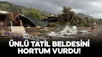 Hortumun vurduğu ilçede büyük hasar!