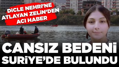 Kardeşiyle Dicle Nehri'ne atlayan Zelin'den acı haber: Cansız bedeni Suriye'de bulundu