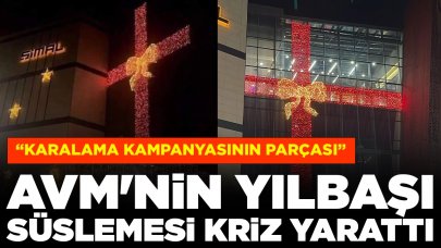 AVM'nin yılbaşı süslemesi kriz yarattı: Tepkiler sonrası AVM yönetiminden açıklama geldi