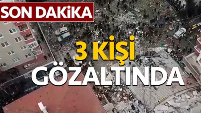 Kartal'da çöken binayla ilgili 3 kişi gözaltında