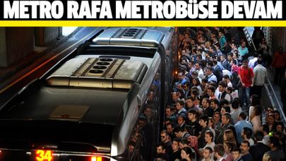 Metro rafa, metrobüse devam