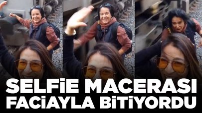 Hemzemin geçitte korku dolu anlar: Selfie macerası faciayla bitiyordu