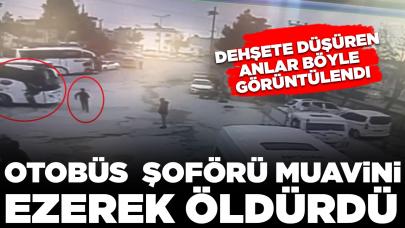 Otobüs  şoförü muavini ezerek öldürdü