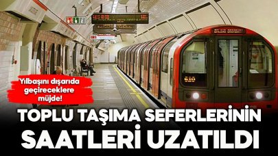 Yılbaşı gecesi toplu taşıma seferlerinin saatleri uzatılacak