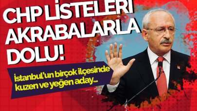 CHP listeleri akraba dolu!