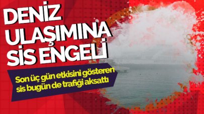 Sis bugün de etkili! Deniz ulaşımında sefer iptalleri