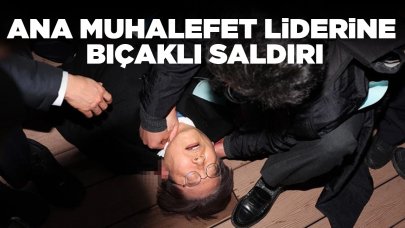 Ana muhalefet liderine saldırı: Boynundan bıçaklandı