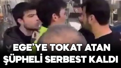 Ege'ye tokat atan şüpheli serbest bırakıldı