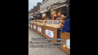 Ortaköy’deki kumpircilerin satış yöntemi olay yarattı!