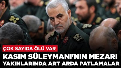 Kasım Süleymani'nin mezarı yakınlarında art arda patlamalar: Çok sayıda ölü var