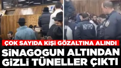 Sinagogun altından gizli tüneller çıktı: Kaçmaya çalışanlar gözaltına alındı