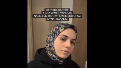 Haftada 1 gün yemek yaparak tasarruf eden yeni evli kadının görüntüleri viral oldu!