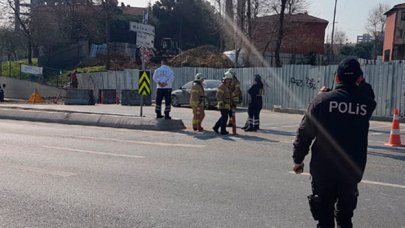 Metro inşaatında doğalgaz borusu patladı