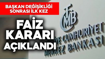 Merkez Bankası faiz kararını açıkladı