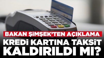 Kredi kartına taksit kaldırıldı mı? Bakan Şimşek'ten açıklama geldi