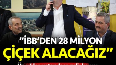 İBB'den 28 milyon çiçek alacağız