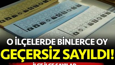 Geçersiz oy sayıları belli oldu