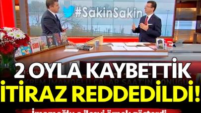 Ekrem İmamoğlu: 2 farkla kaybettiğimiz seçime itirazımız reddedildi