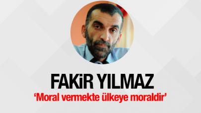 Moral vermekte ülkeye moraldir