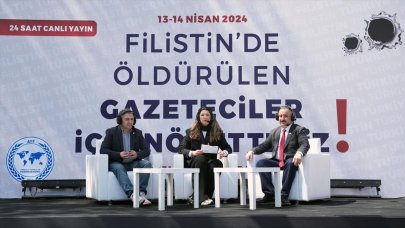 Filistin'de öldürülen gazeteciler için tepki yayını