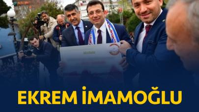 Ekrem İmamoğlu mazbatasını aldı