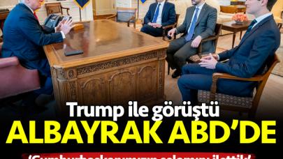 Bakan Berat Albayrak Beyaz Saray'da Donald Trump ile görüştü