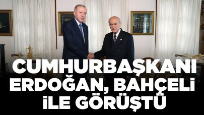 Cumhurbaşkanı Erdoğan, Bahçeli ile görüştü