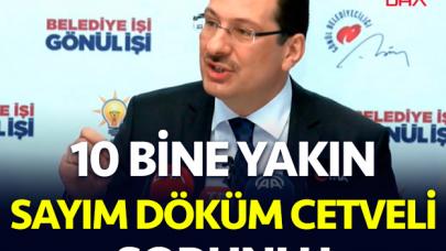 Ali İhsan Yavuz: Toplamda 10 bine yakın sayım döküm cetveli sorunlu olarak tespit edildi