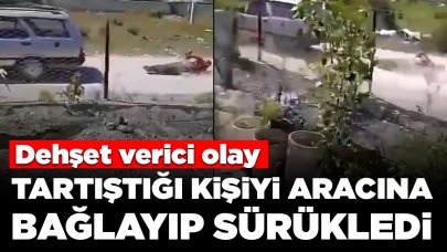 Dehşet verici olay! Tartıştığı kişiyi aracına bağlayıp sürükledi: Serbest kaldı