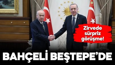 Erdoğan ile Bahçeli Beştepe'de görüştü