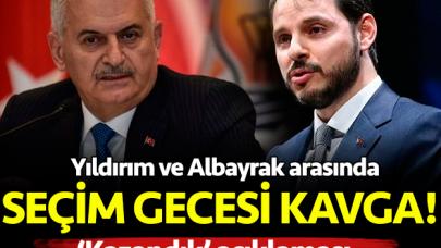 Binali Yıldırım ile Berat Albayrak arasında seçim gecesi kavga