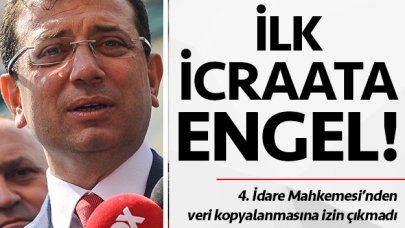 İlk icraatı engellendi!