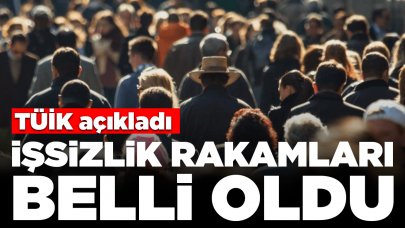 TÜİK açıkladı: İşsizlik rakamları belli oldu