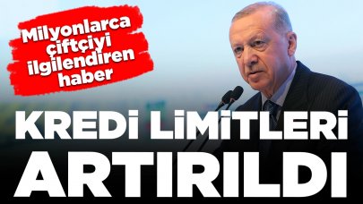 Milyonlarca çiftçiyi ilgilendiren haber: Kredi limitleri artırıldı