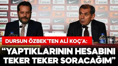 Dursun Özbek: Ali Koç, tüm bu yaptıklarının hesabını senden teker teker soracağım