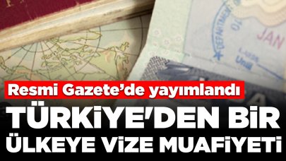 Erdoğan'ın imzasıyla Resmi Gazete'de yayımlandı: Türkiye'den bir ülkeye vize muafiyeti