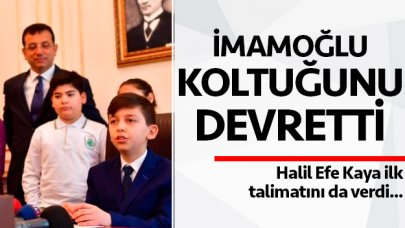 Ekrem İmamoğlu 23 Nisan'da koltuğunu devretti