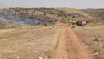 Mardin’de örtü yangını