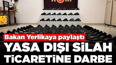 Bakan Yerlikaya paylaştı! Yasa dışı silah ticaretine darbe: 2 kişi yakalandı