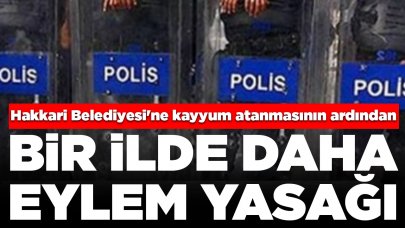 Hakkari Belediyesi'ne kayyum atanmasının ardından: Bir ilde daha eylem yasağı