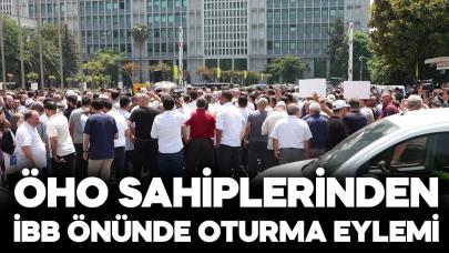 Özel Halk Otobüsü sahiplerinden İBB önünde oturma eylemi!