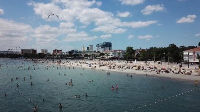 Büyükçekmece sahilinde bayram yoğunluğu!