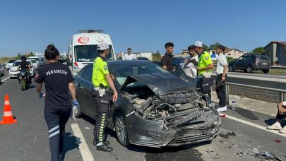 İstanbul-Tekirdağ yolunda kaza; 1'i çocuk 5 yaralı